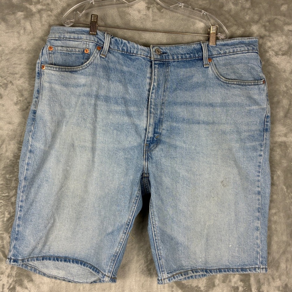 Levis 541 Athletic Taper Mens Light‎ Wash Denim Jean Shorts Size 44 Blue Stretch